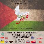 Solidarität mit Palästina - Flyer